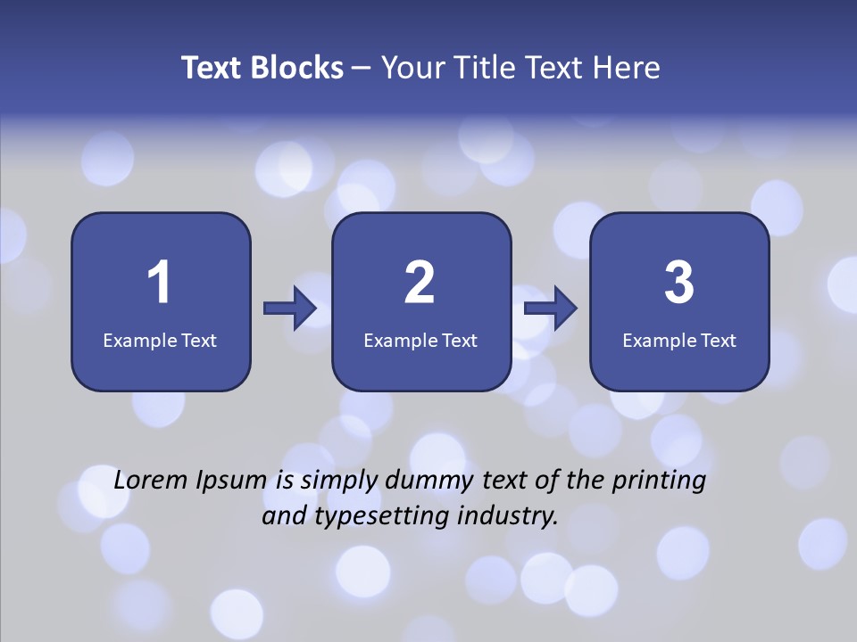 Background Round Lightbulbs PowerPoint Template