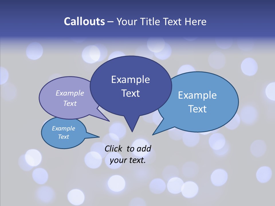 Background Round Lightbulbs PowerPoint Template