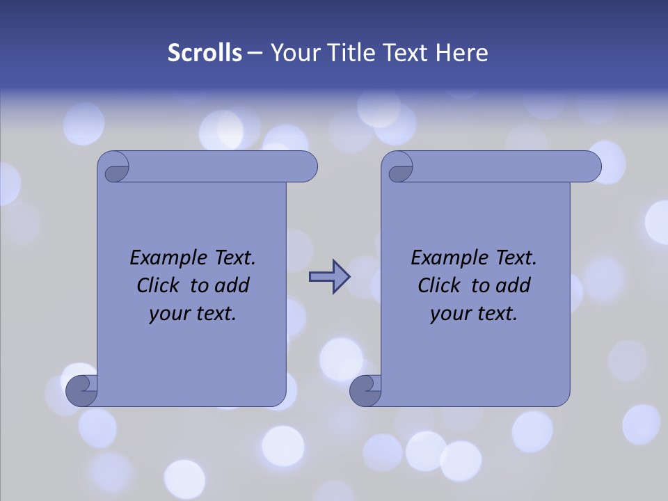 Background Round Lightbulbs PowerPoint Template