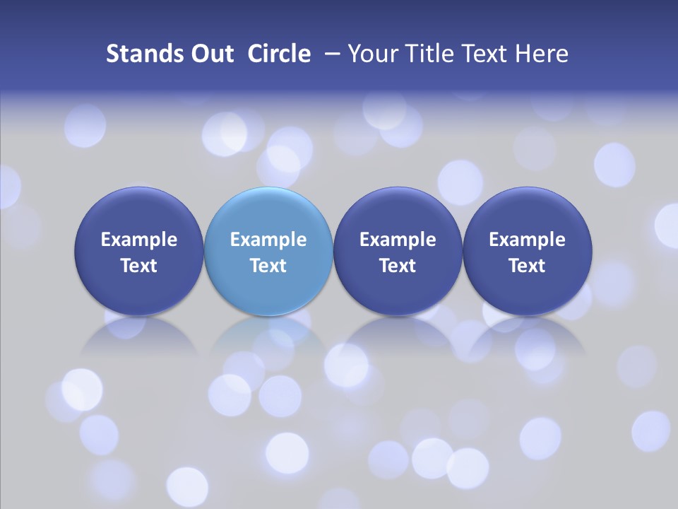 Background Round Lightbulbs PowerPoint Template