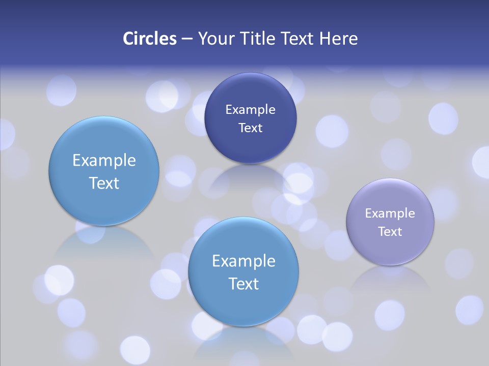 Background Round Lightbulbs PowerPoint Template