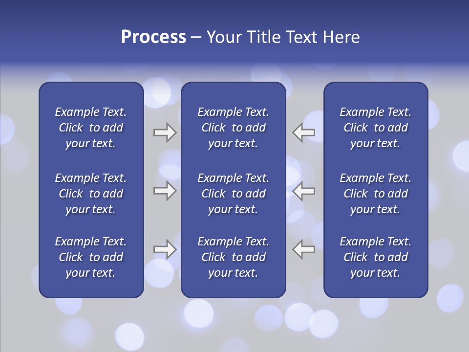 Background Round Lightbulbs PowerPoint Template