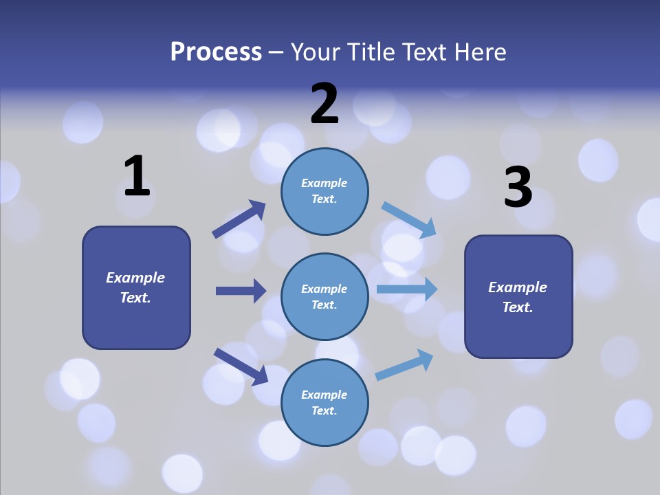 Background Round Lightbulbs PowerPoint Template