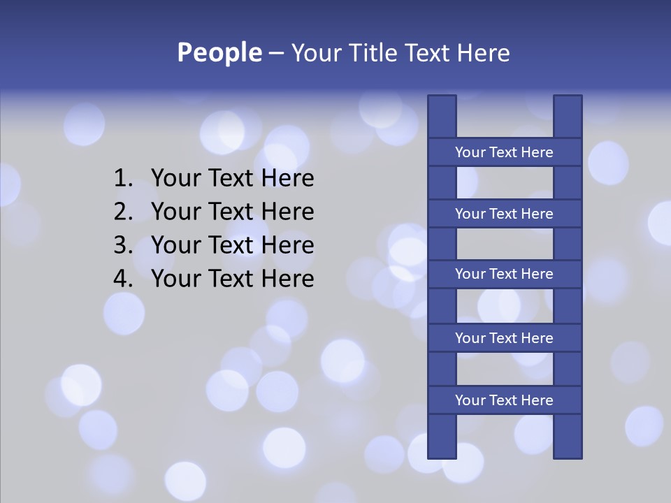 Background Round Lightbulbs PowerPoint Template