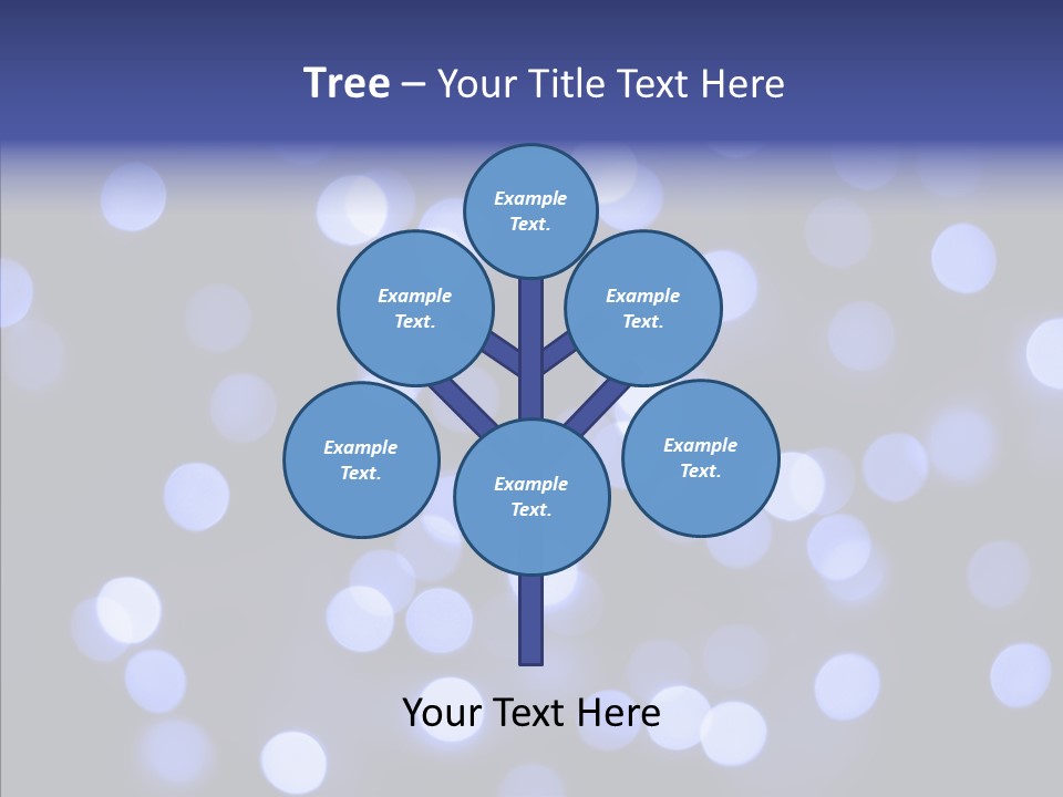 Background Round Lightbulbs PowerPoint Template
