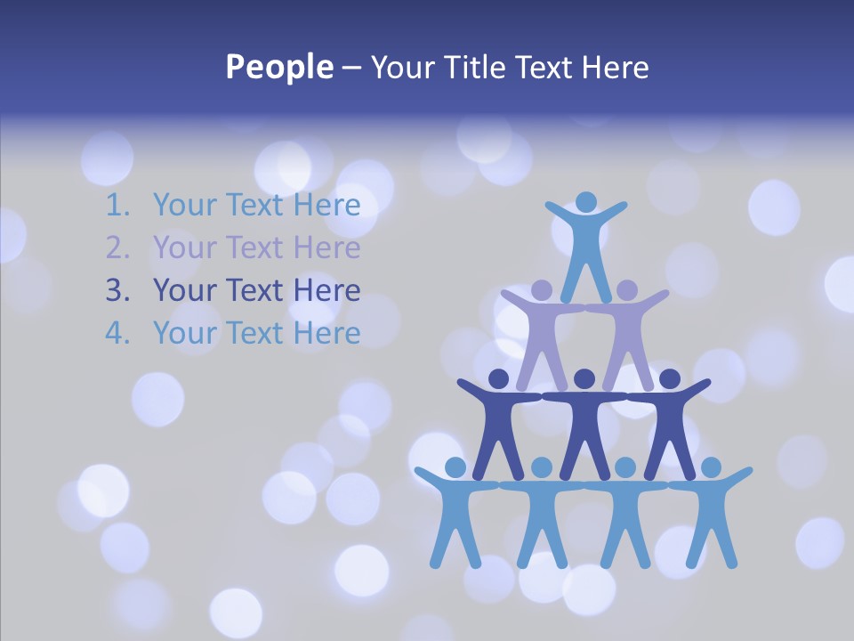 Background Round Lightbulbs PowerPoint Template