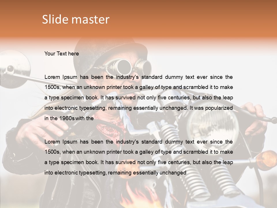 Steel Helmet Smoker Witty PowerPoint Template