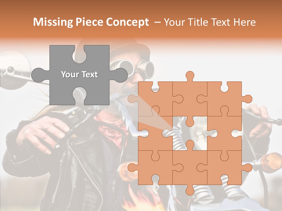 Steel Helmet Smoker Witty PowerPoint Template