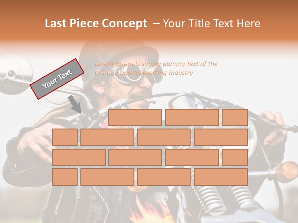Steel Helmet Smoker Witty PowerPoint Template