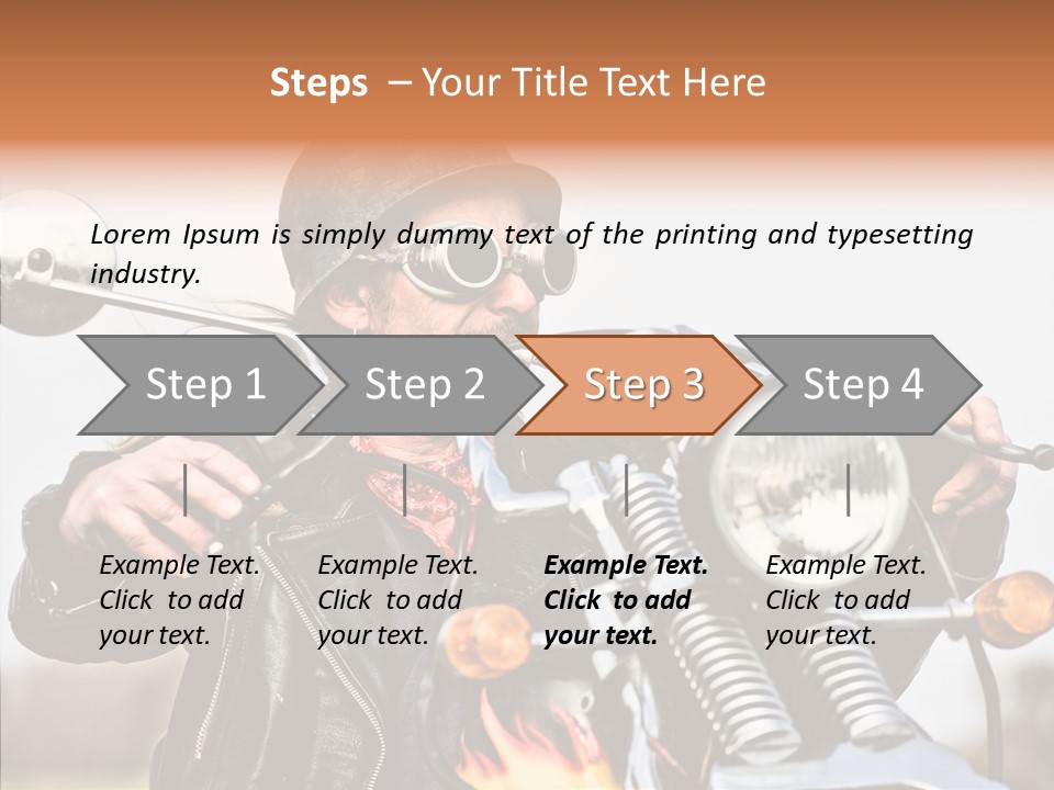 Steel Helmet Smoker Witty PowerPoint Template