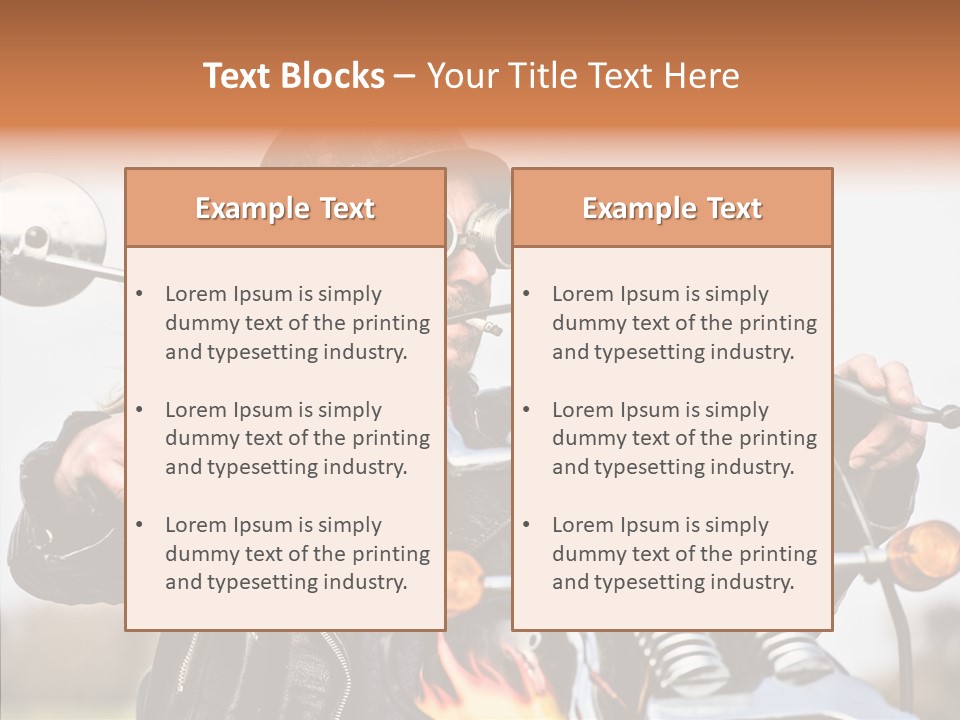 Steel Helmet Smoker Witty PowerPoint Template