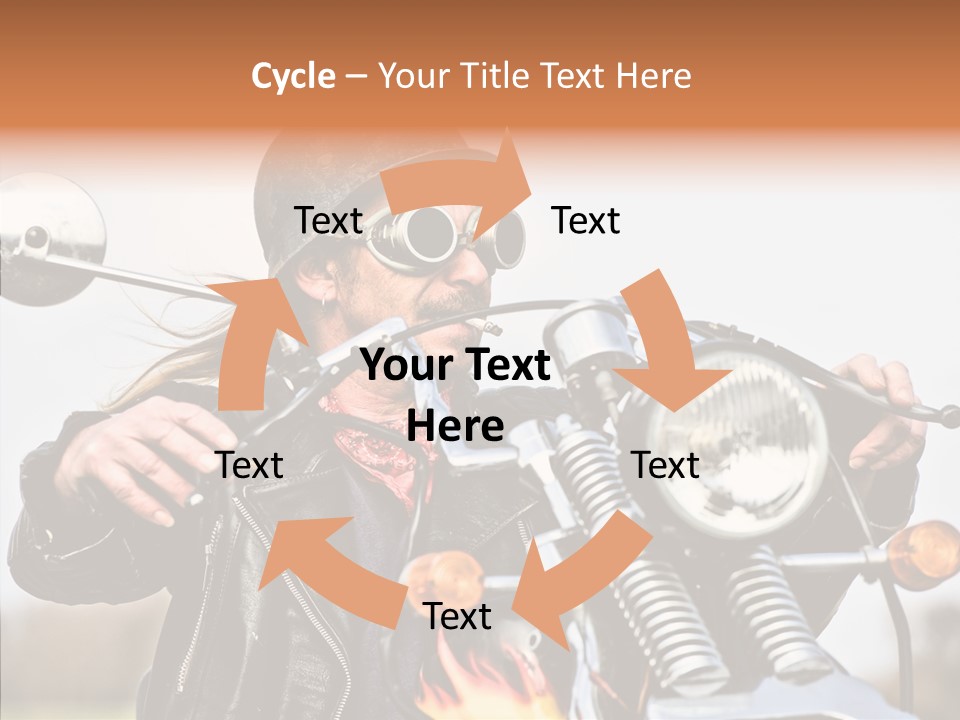 Steel Helmet Smoker Witty PowerPoint Template