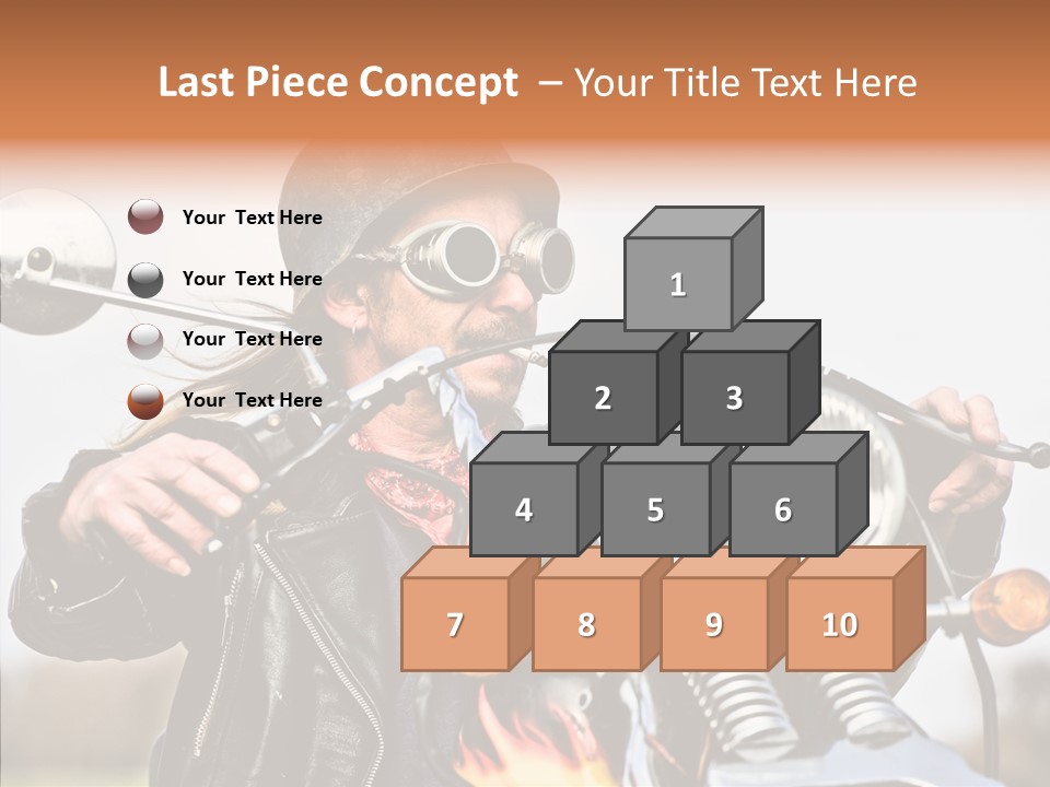 Steel Helmet Smoker Witty PowerPoint Template