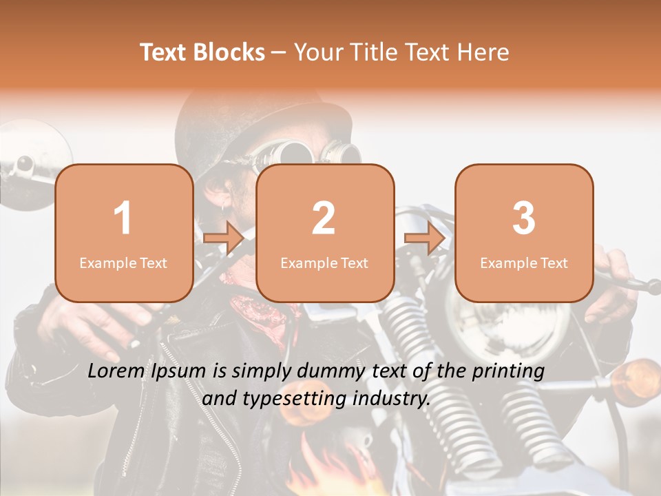 Steel Helmet Smoker Witty PowerPoint Template