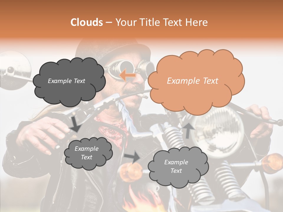 Steel Helmet Smoker Witty PowerPoint Template