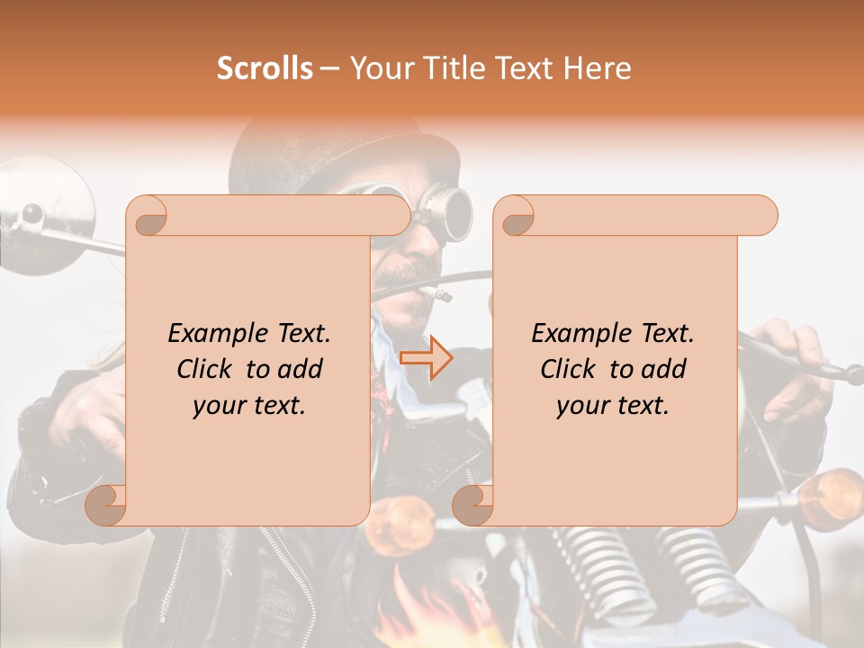 Steel Helmet Smoker Witty PowerPoint Template