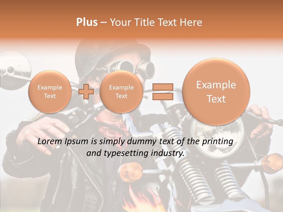 Steel Helmet Smoker Witty PowerPoint Template