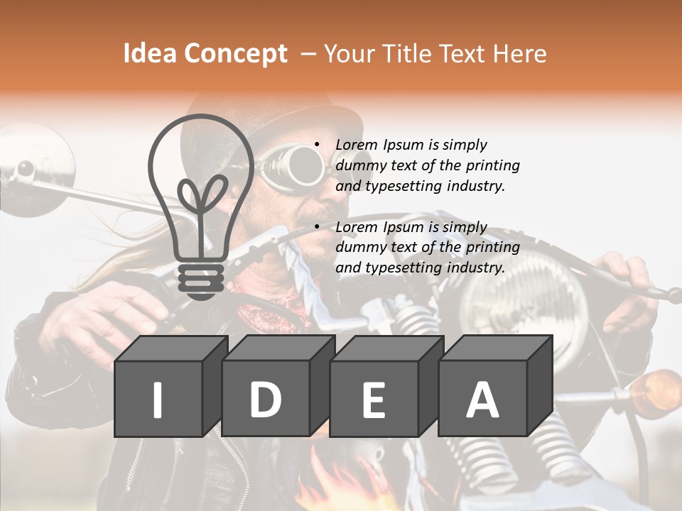 Steel Helmet Smoker Witty PowerPoint Template