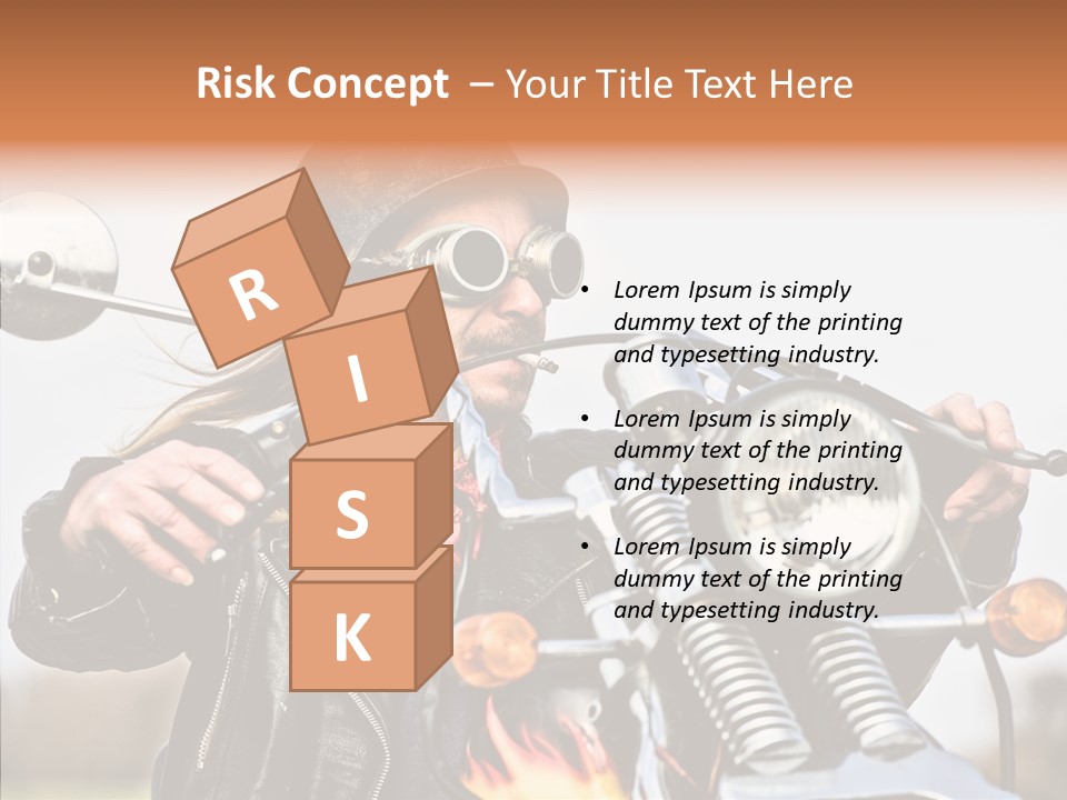 Steel Helmet Smoker Witty PowerPoint Template