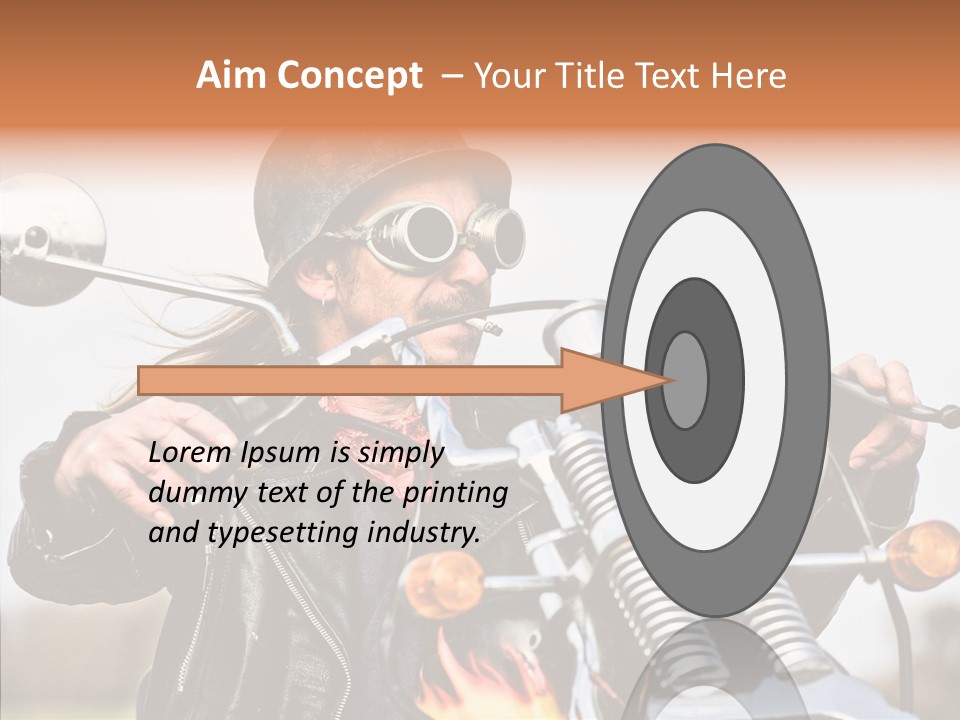 Steel Helmet Smoker Witty PowerPoint Template