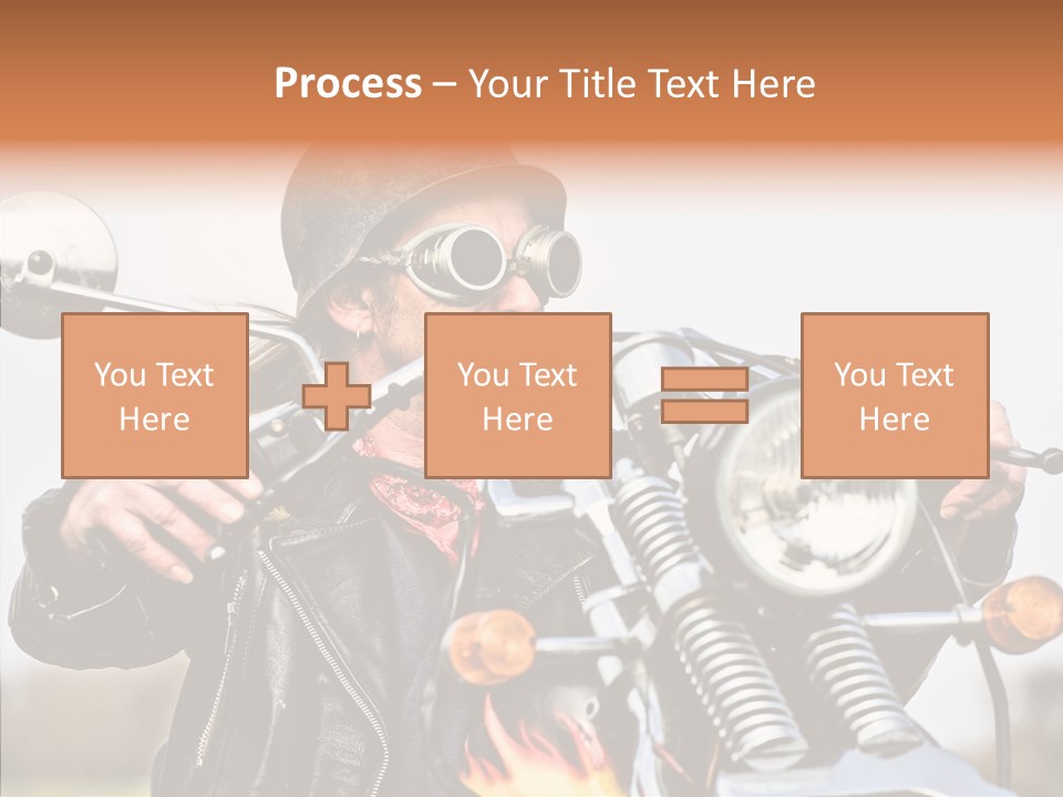 Steel Helmet Smoker Witty PowerPoint Template