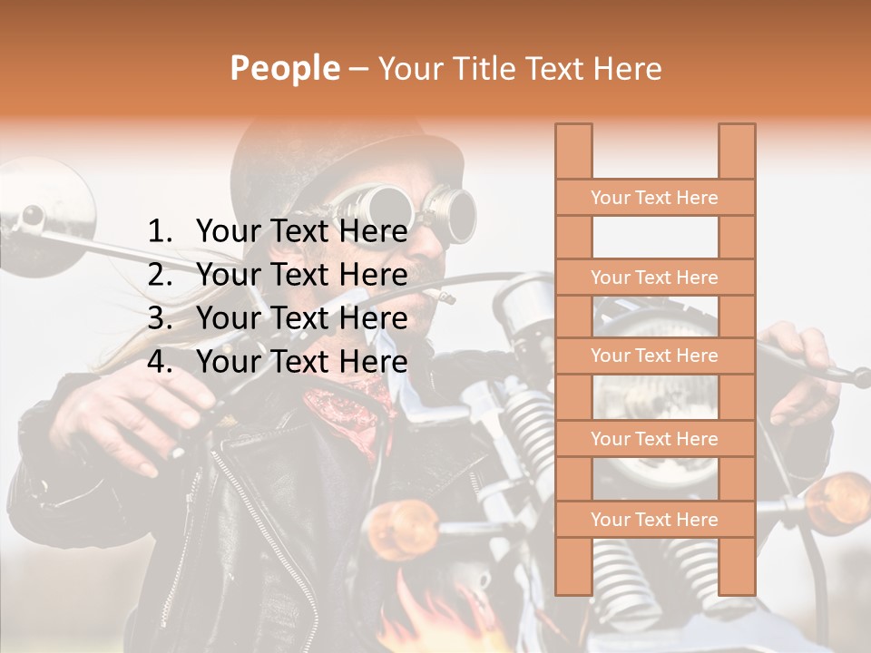 Steel Helmet Smoker Witty PowerPoint Template