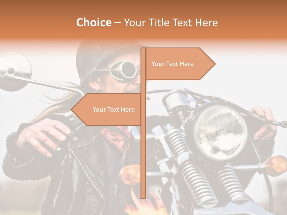 Steel Helmet Smoker Witty PowerPoint Template