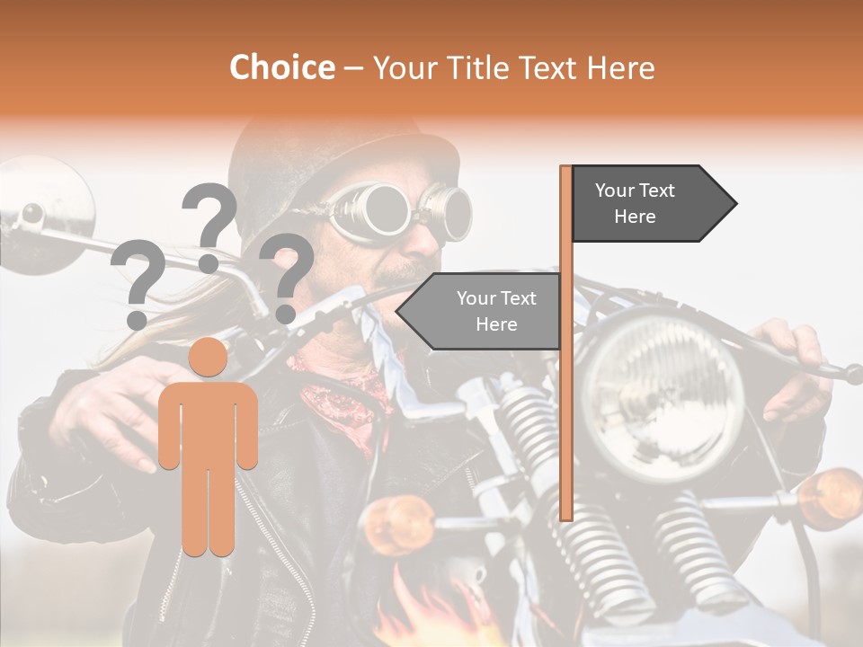 Steel Helmet Smoker Witty PowerPoint Template