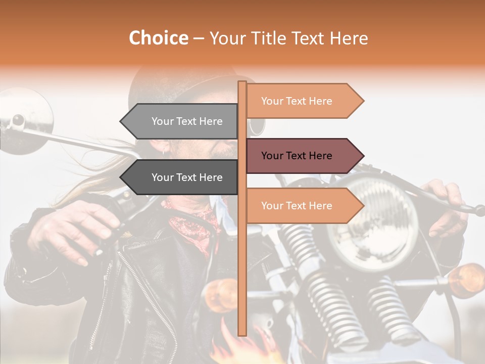 Steel Helmet Smoker Witty PowerPoint Template