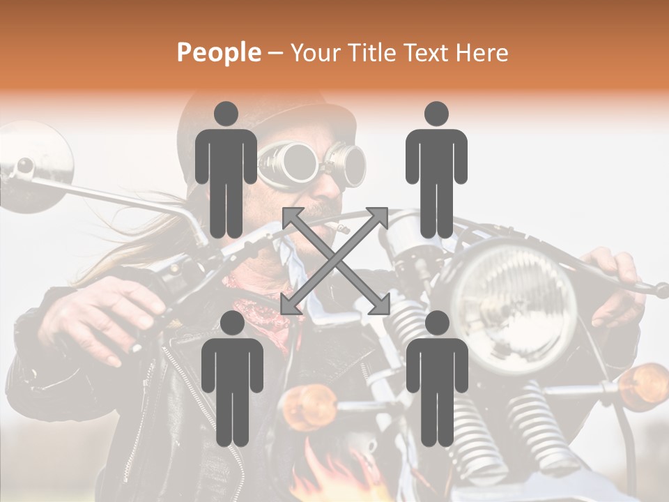 Steel Helmet Smoker Witty PowerPoint Template