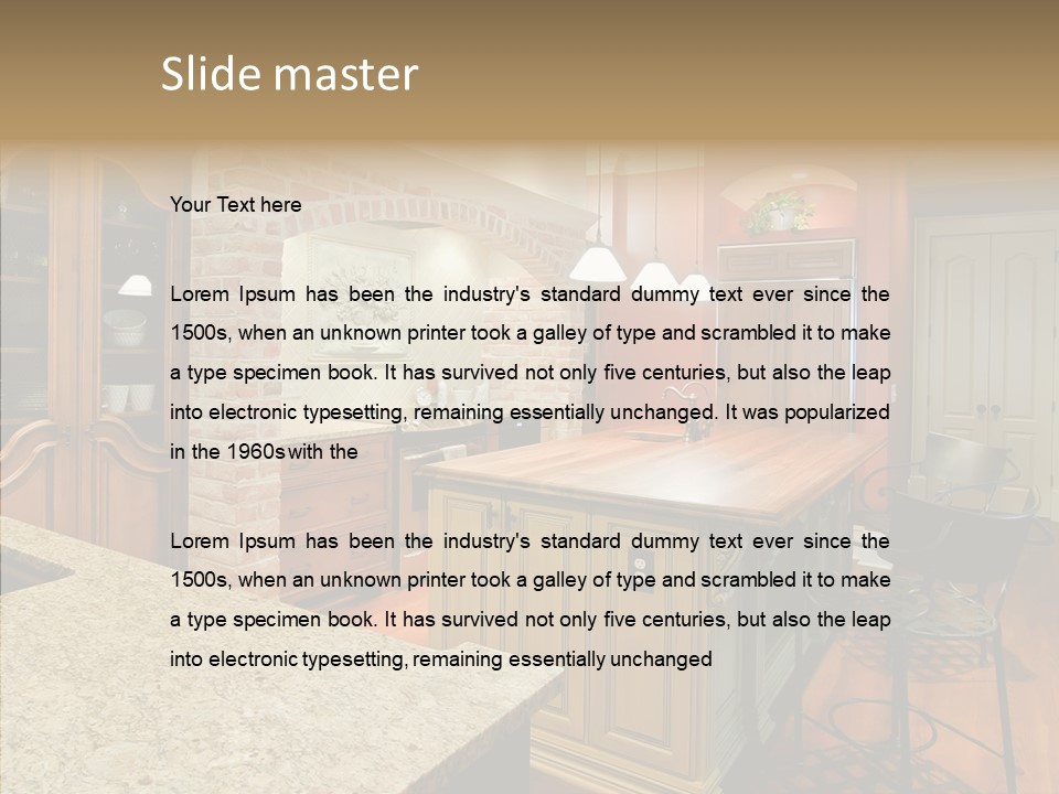 Profe Ional Room Chair PowerPoint Template