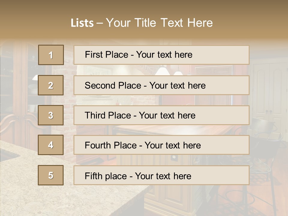 Profe Ional Room Chair PowerPoint Template
