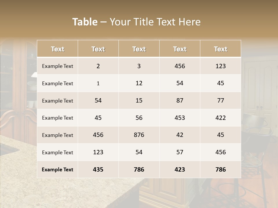 Profe Ional Room Chair PowerPoint Template