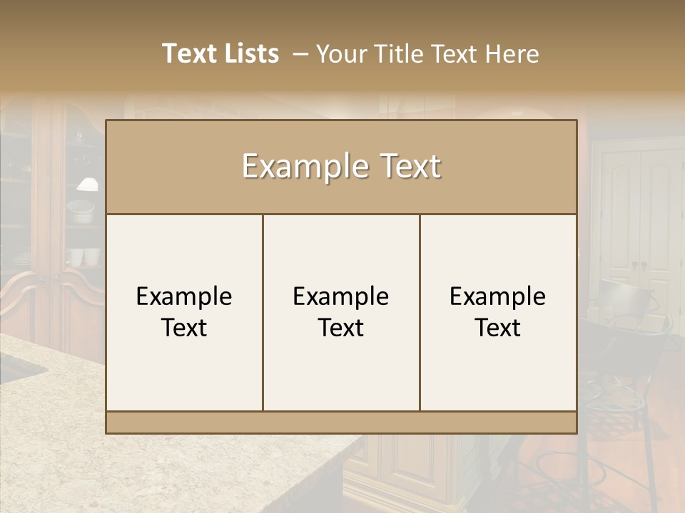 Profe Ional Room Chair PowerPoint Template