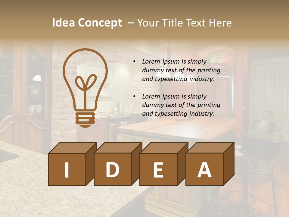 Profe Ional Room Chair PowerPoint Template