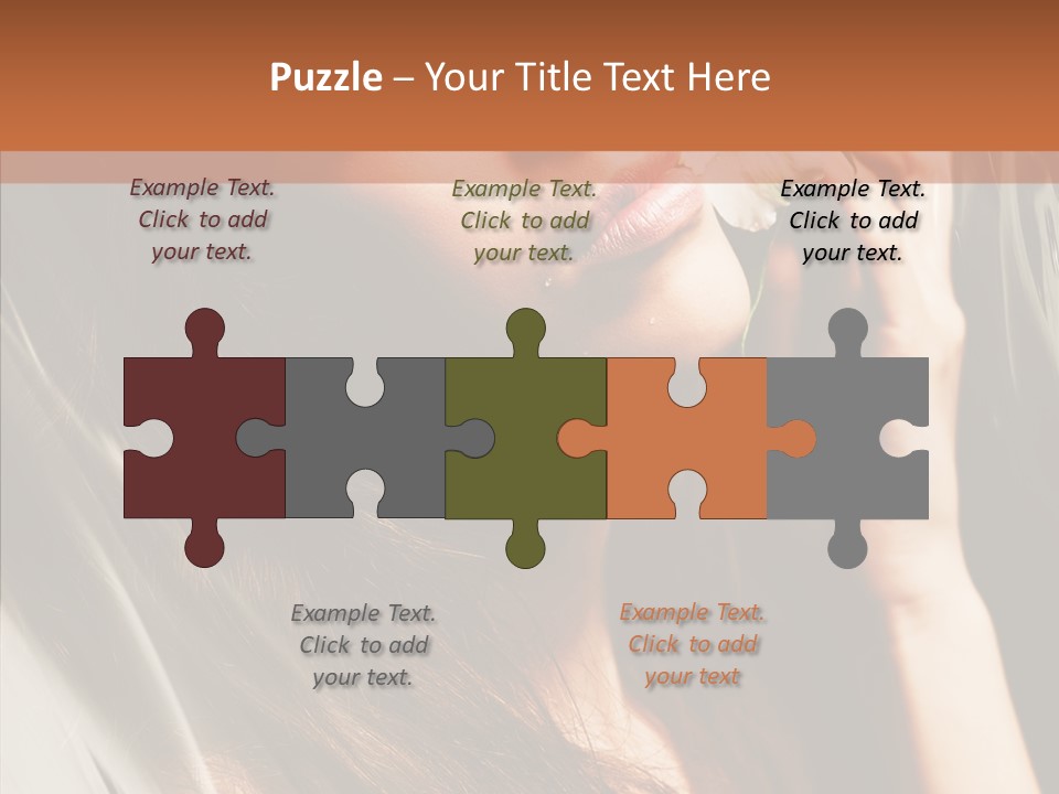 Adult Healthy Closeup PowerPoint Template