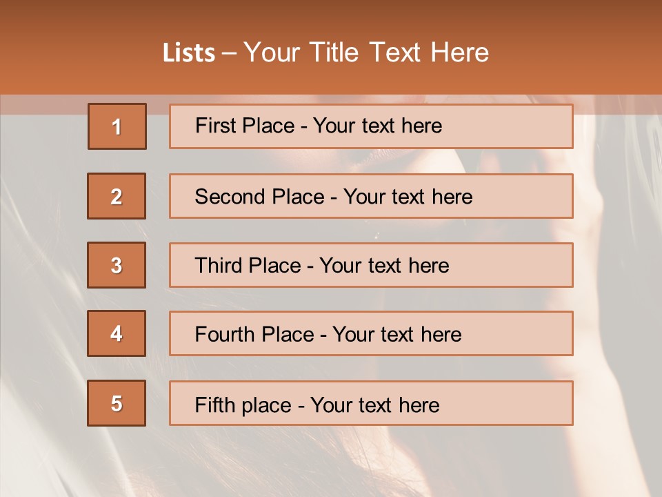 Adult Healthy Closeup PowerPoint Template