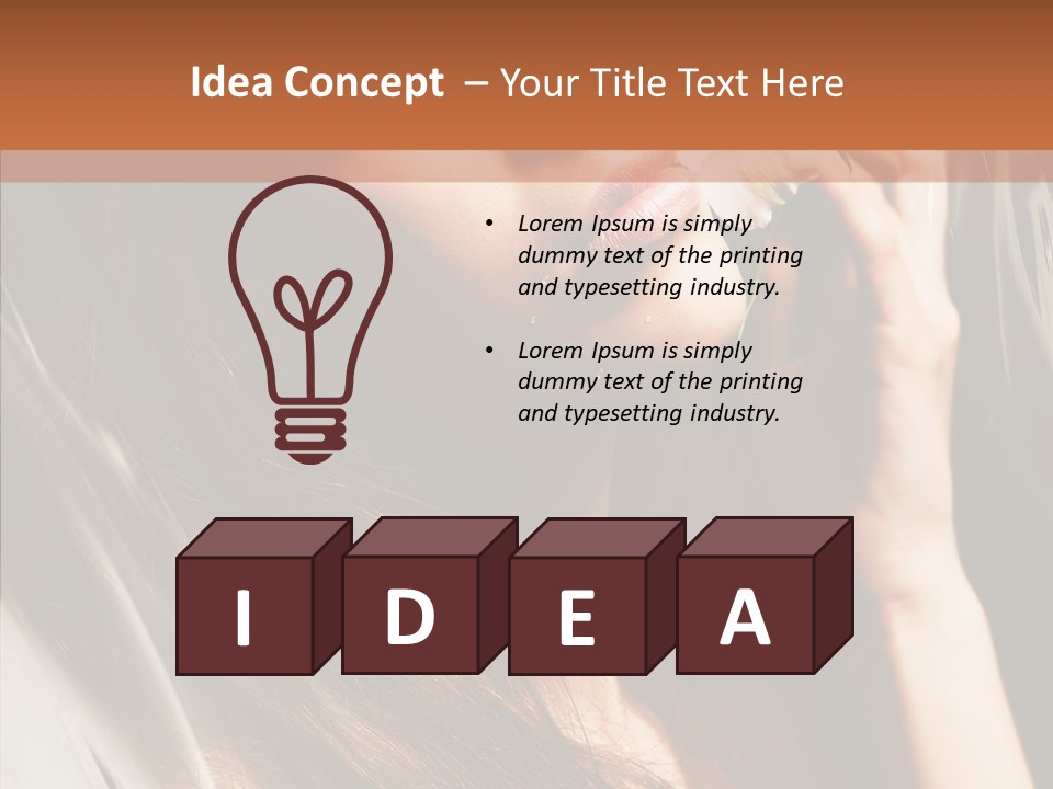 Adult Healthy Closeup PowerPoint Template