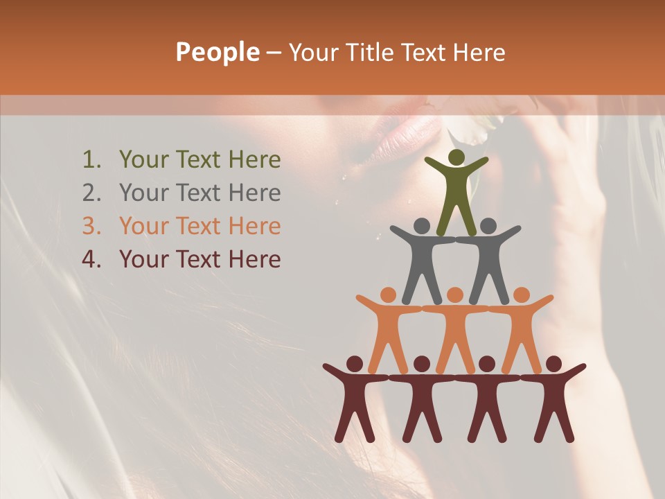 Adult Healthy Closeup PowerPoint Template