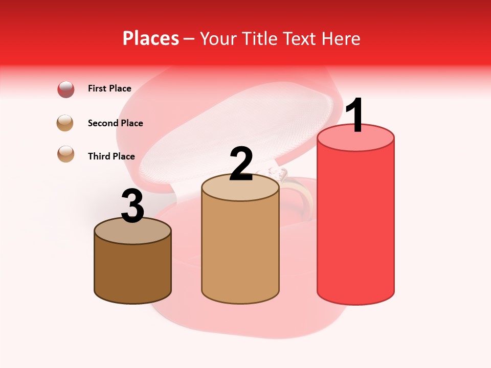 Ring Gold Solitaires PowerPoint Template