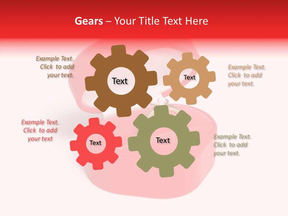 Ring Gold Solitaires PowerPoint Template