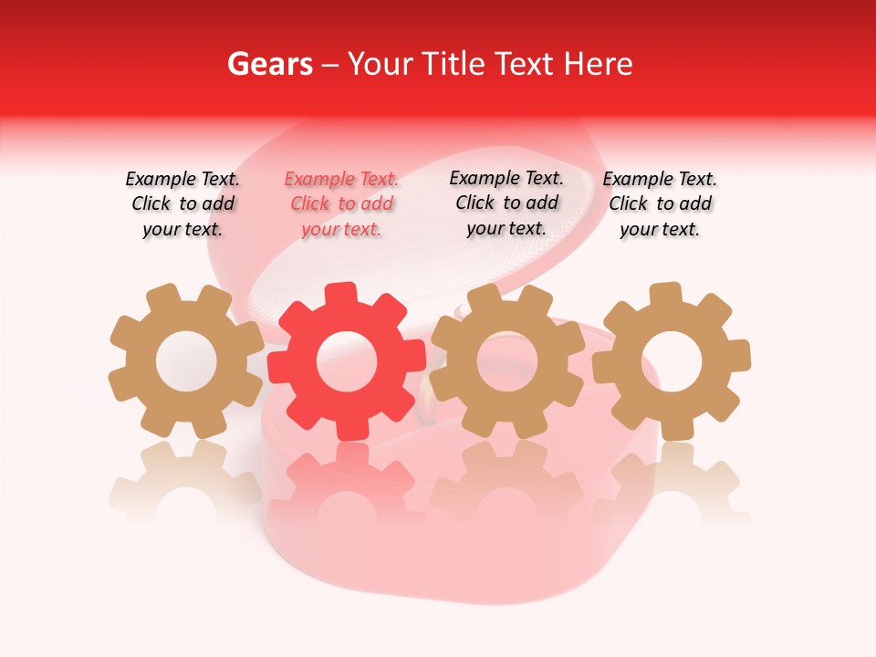 Ring Gold Solitaires PowerPoint Template