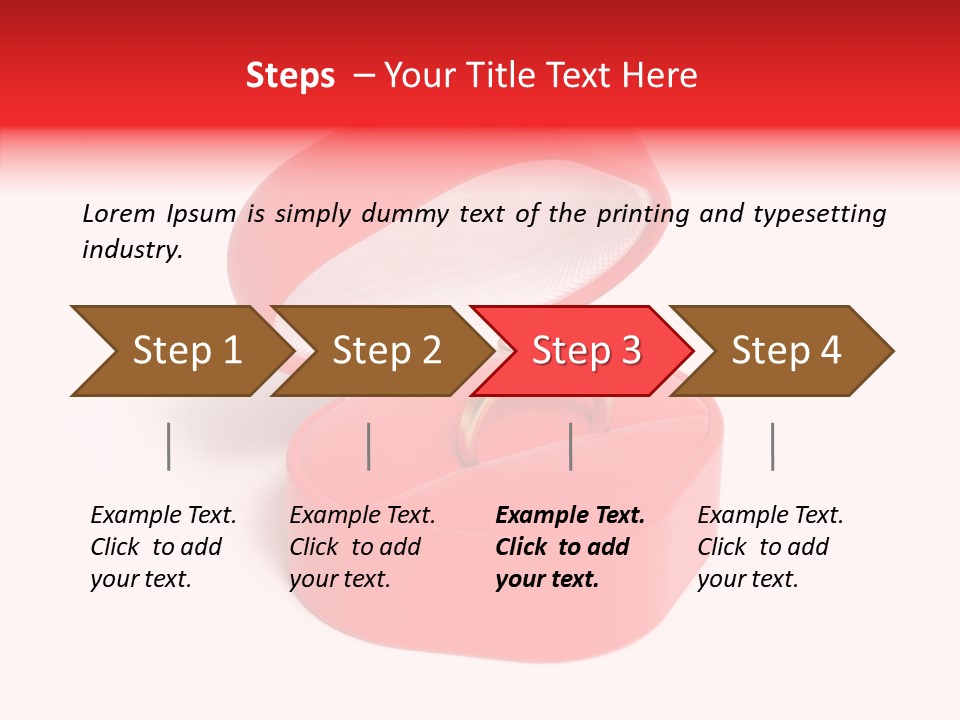 Ring Gold Solitaires PowerPoint Template
