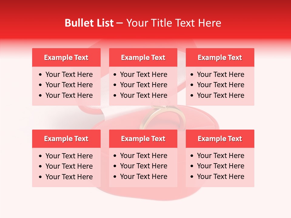 Ring Gold Solitaires PowerPoint Template