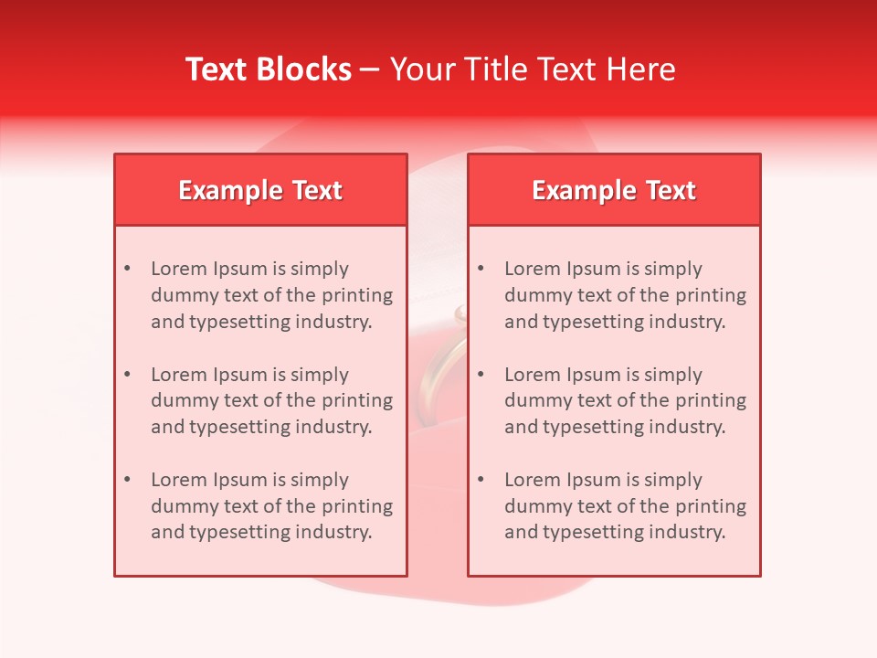 Ring Gold Solitaires PowerPoint Template