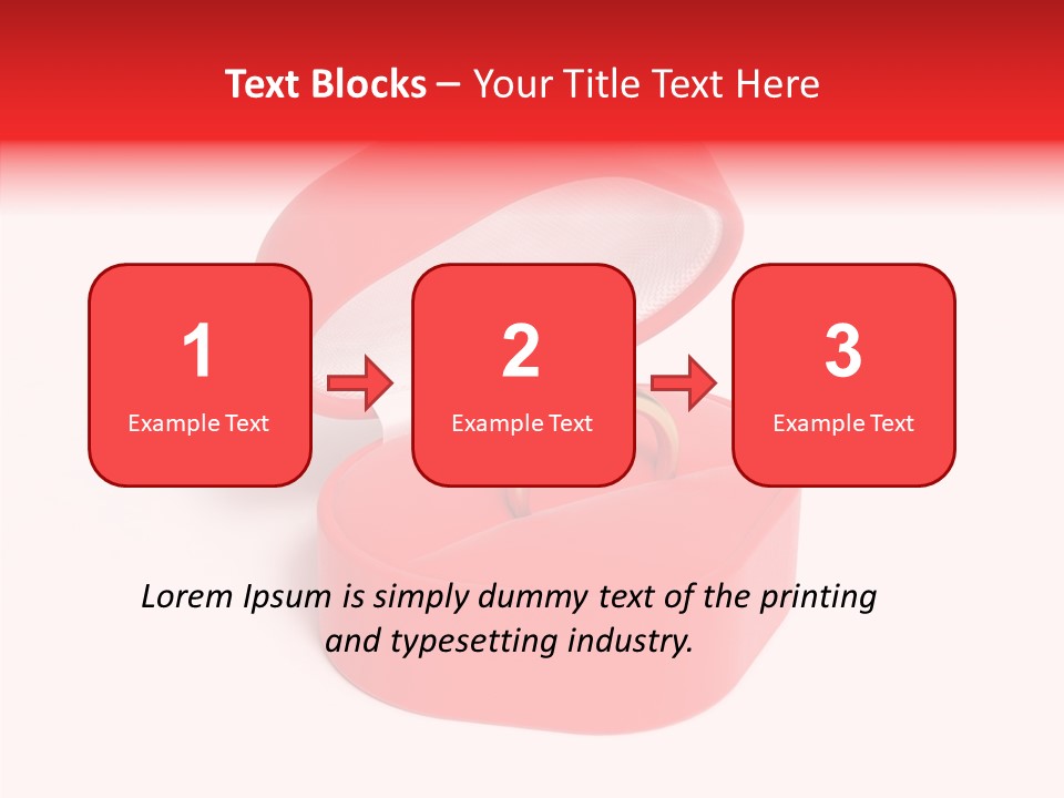 Ring Gold Solitaires PowerPoint Template