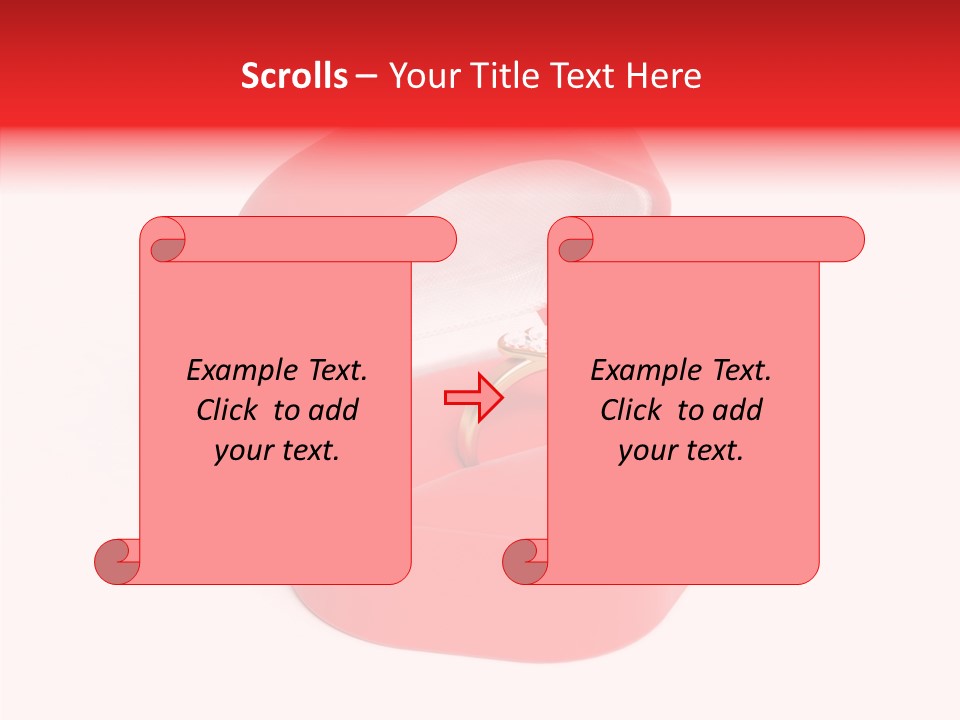 Ring Gold Solitaires PowerPoint Template