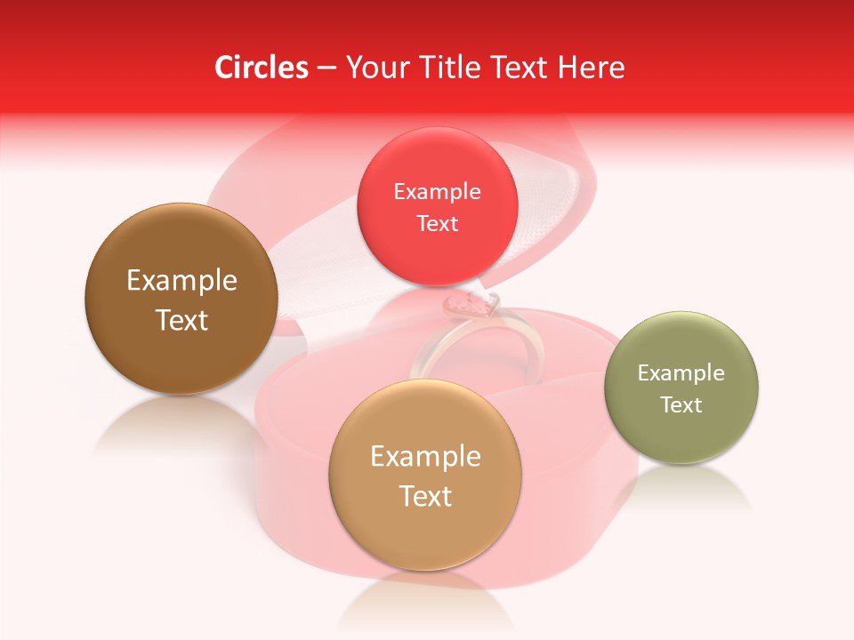 Ring Gold Solitaires PowerPoint Template