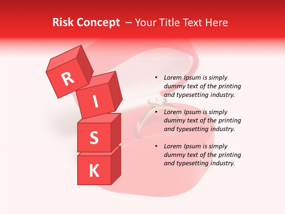 Ring Gold Solitaires PowerPoint Template