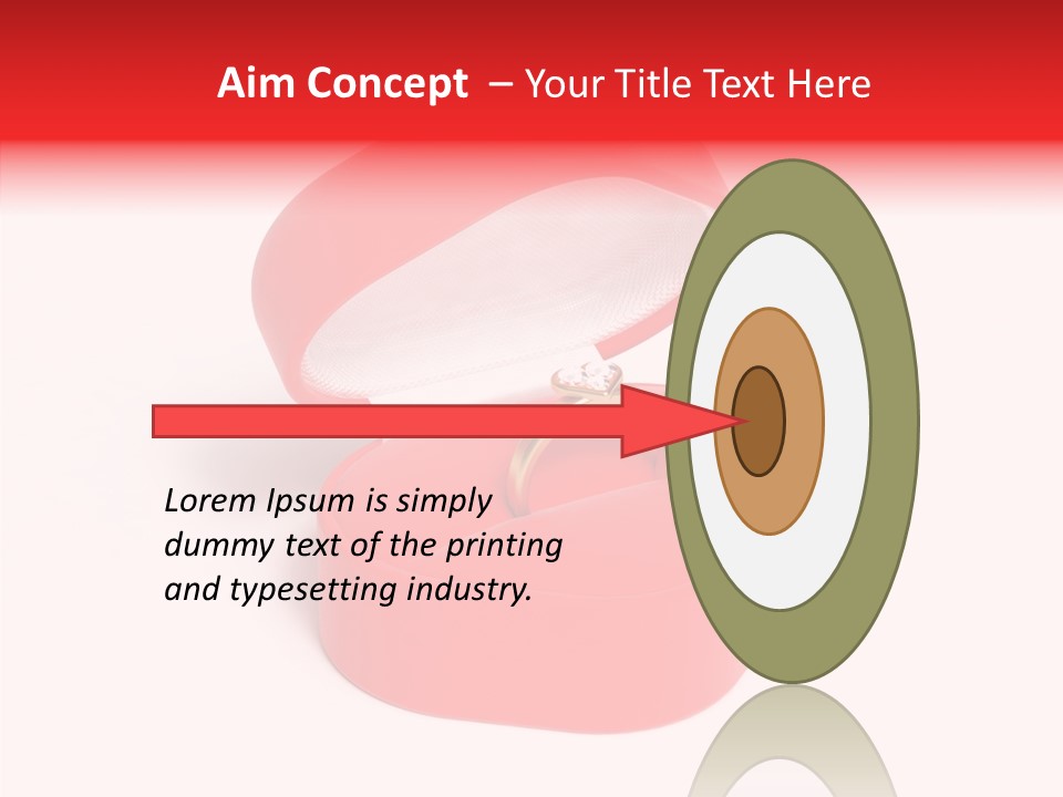 Ring Gold Solitaires PowerPoint Template